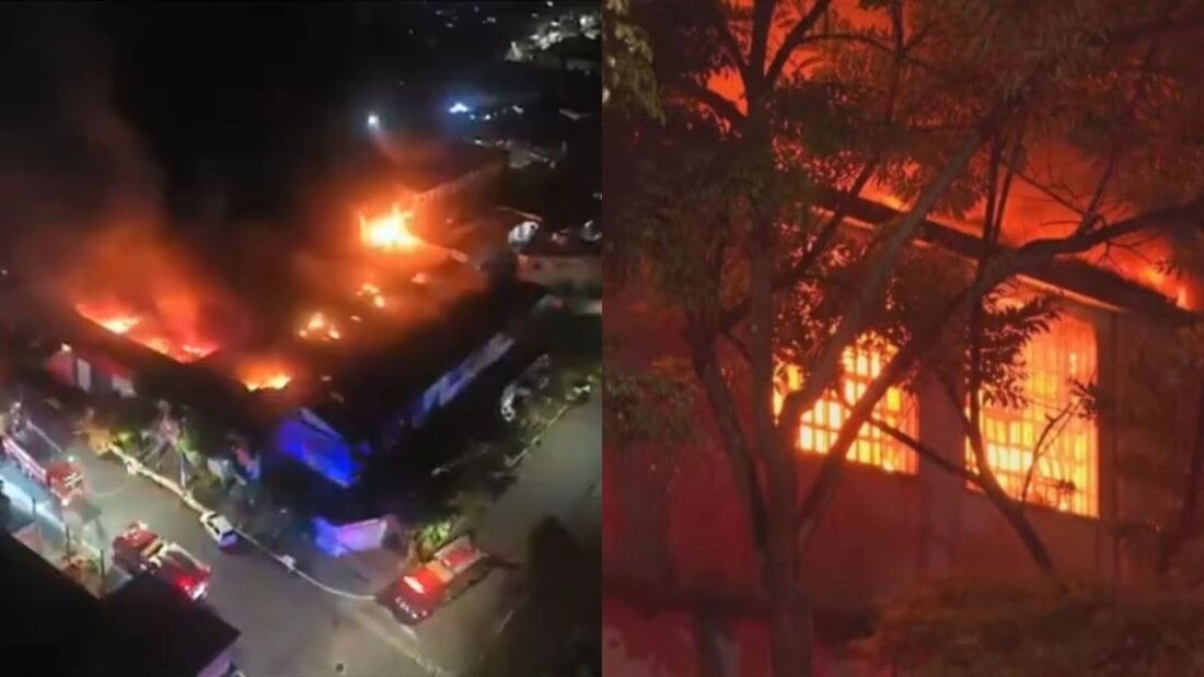 Incêndio em fábrica de isolantes térmicos na zona sul de São Paulo