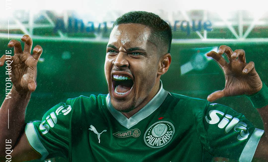 Vítor Roque, novo atacante do Palmeiras