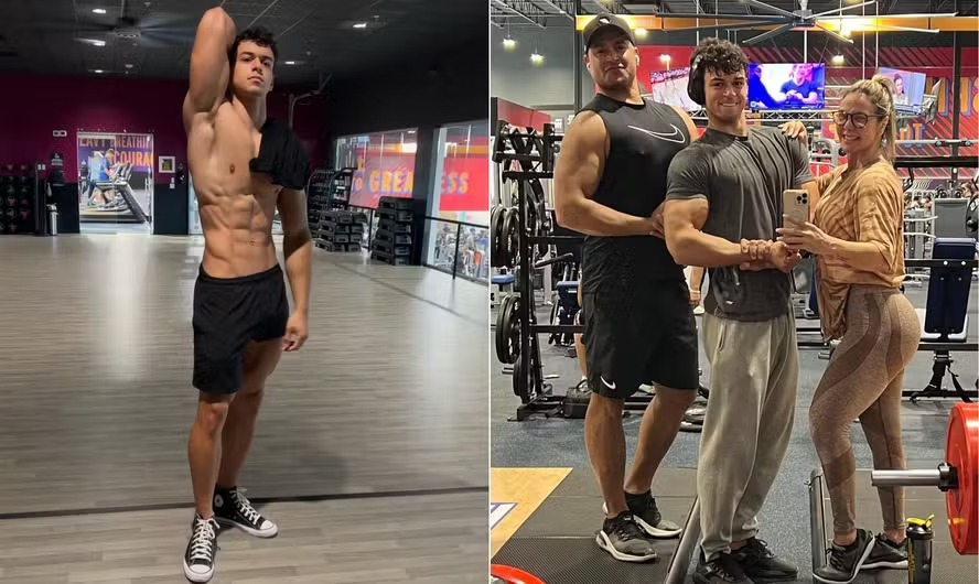 Treinos desde os 17 e dieta de 'monstro': os segredos do shape 'supersarado' do filho de Carla Perez e Xanddy 