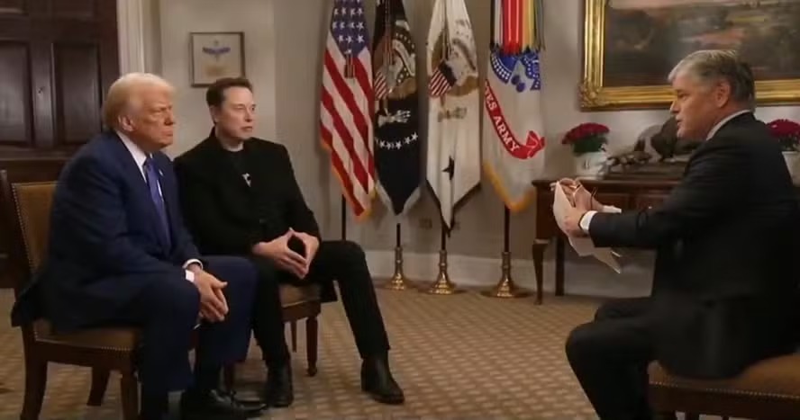 Donald Trump e Elon Musk dão entrevista conjunta a Sean Hannity, da Fox News 