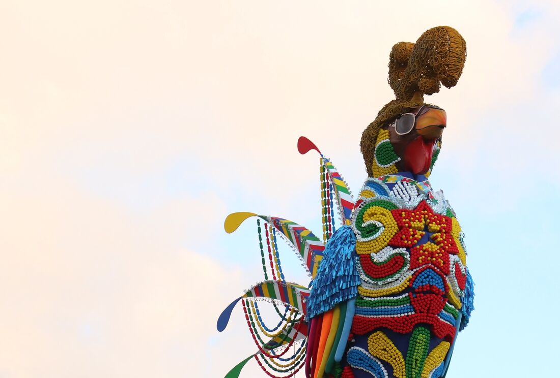 Galo Gigante reverencia o Carnaval de Pernambuco
