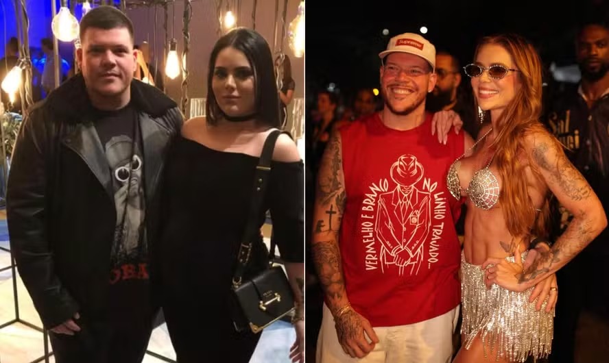 O antes e depois de Ferrugem e Thaís Vasconcellos 