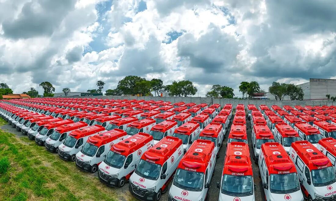 Novas 11 ambulâncias foram entregues pelo Ministério da Saúde para o Samu Pernambuco