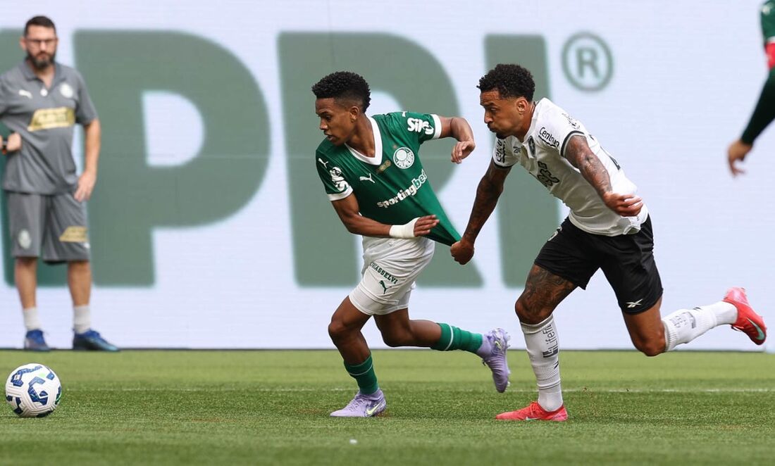 Lance de Palmeiras x Botafogo, pelo Brasileirão