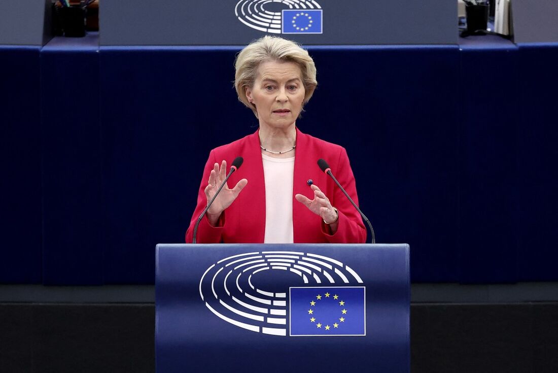 A presidente da Comissão Europeia, Ursula von der Leyen