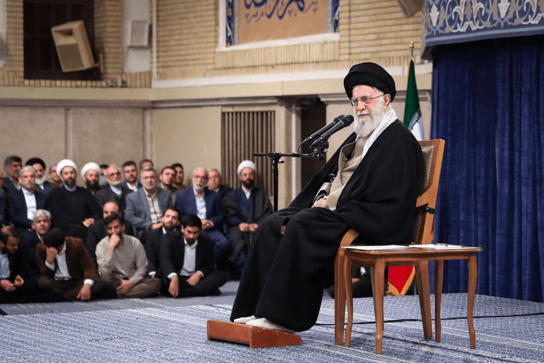 O líder supremo do Irã, aiatolá Ali Khamenei, em 12 de março de 2025