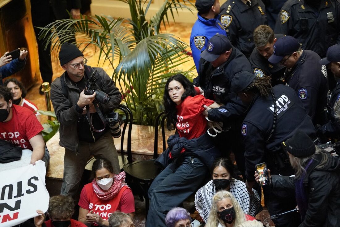 Polícia prende manifestante pró Palestina nos Estados Unidos