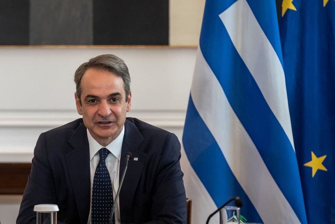 O primeiro-ministro da Grécia, Kyriakos Mitsotakis