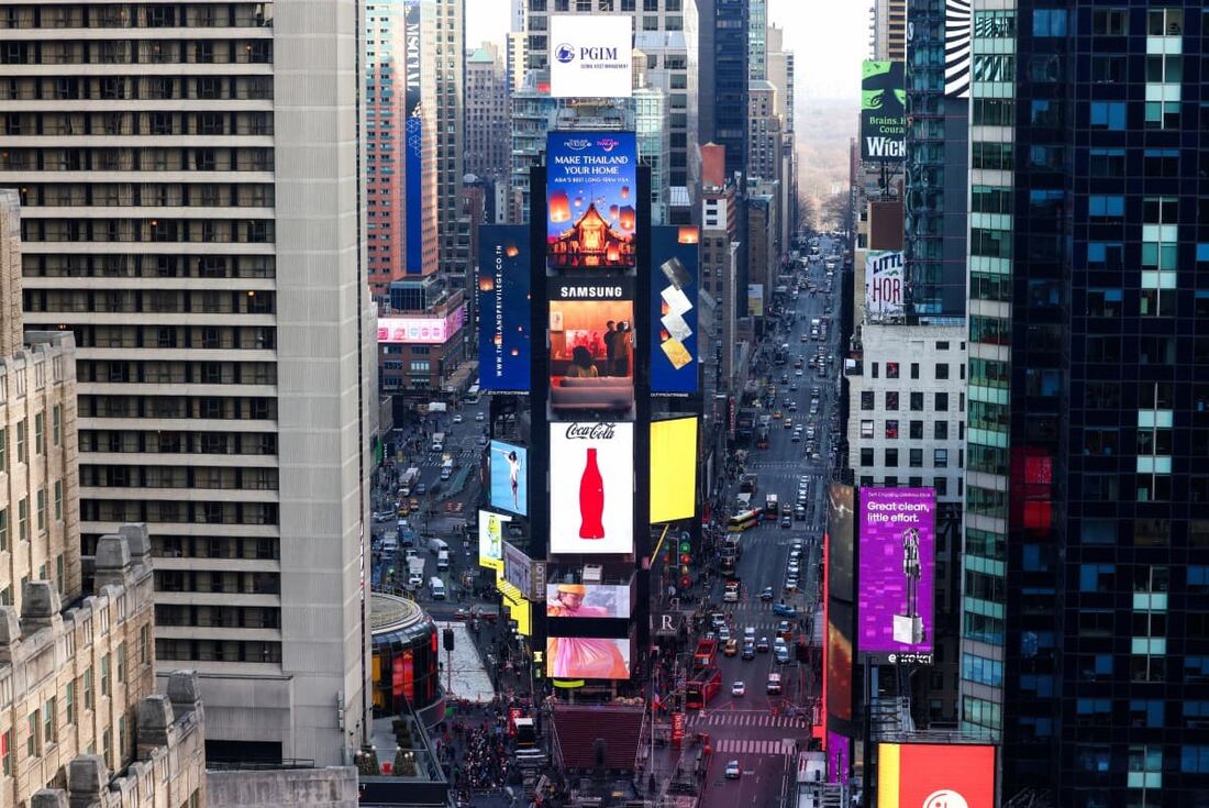 Times Square na cidade de Nova York