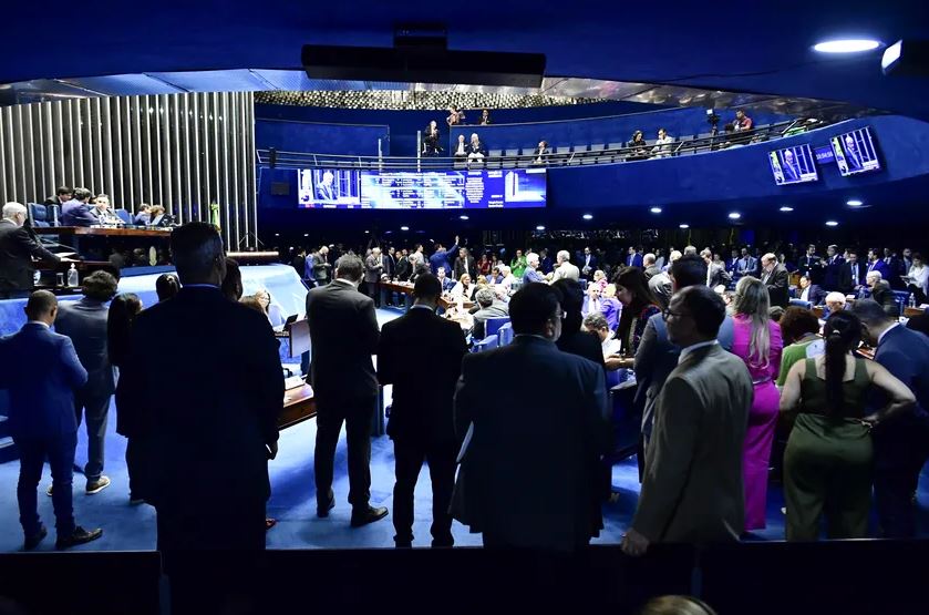 Plenário do Senado Federal durante sessão deliberativa ordinária