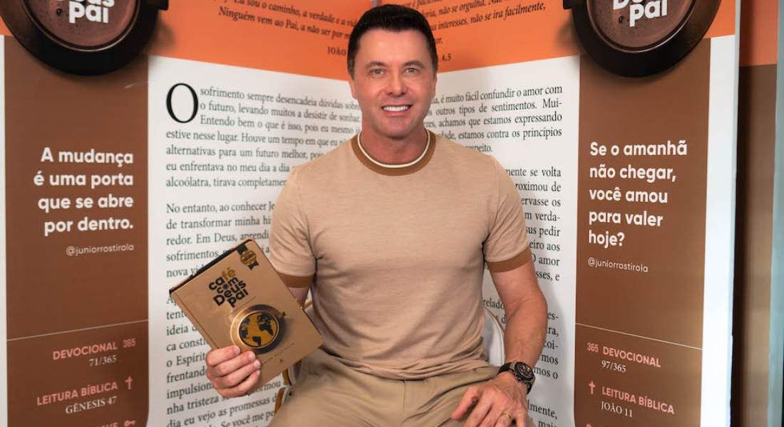 Junior Rostirola é o autor de "Café com Deus Pai"