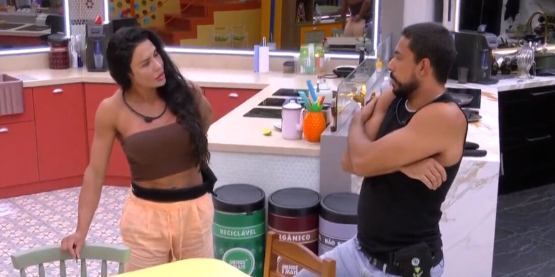 Gracyanne Barbosa e Maike conversaram sobre indicação de sister ao Paredão