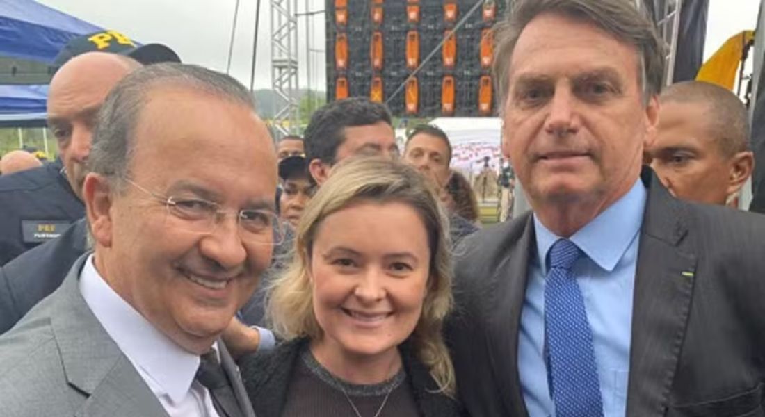 Jorginho Melo, Júlia Zanatta e Jair Bolsonaro