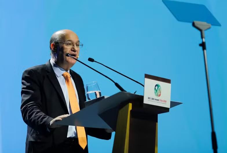 Ilan Goldfajn, presidente do BID, na abertura da Reunião Anual do órgão, realizada em Santiago, no Chile 