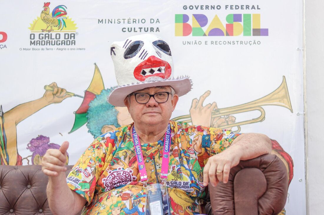 Rômulo MeneSes, presidente do Galo da Madrugada, no tradicional café da manhã do bloco