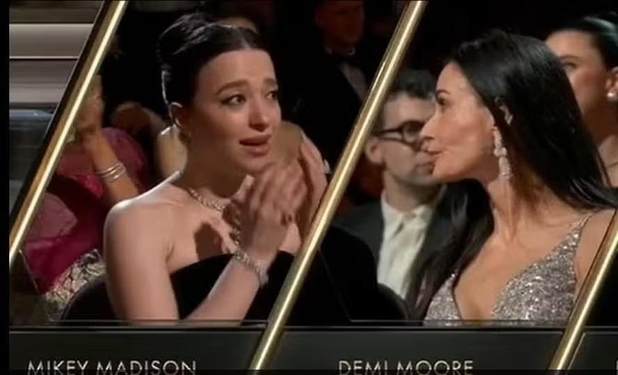Leitura labial revela o que Demi Moore disse ao perder o Oscar de Melhor Atriz 