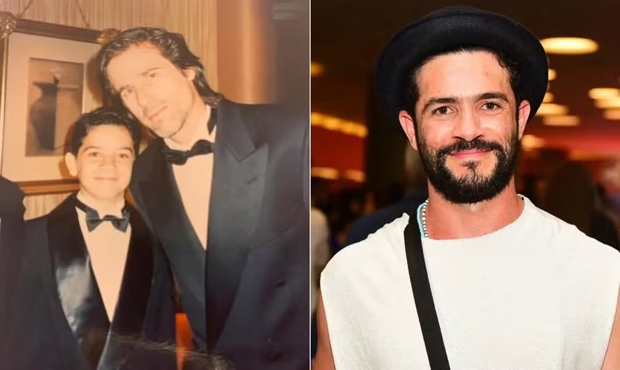 Ator de 'Central do Brasil' Vinícius Oliveira resgata foto com Walter Salles à época em que o filme foi indicado ao Oscar (à esquerda)