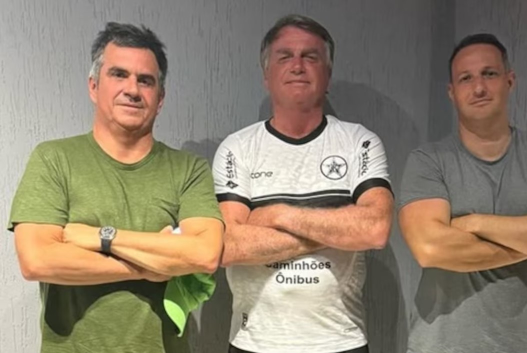 Ciro Nogueira, Jair Bolsonaro e Guilherme Derrite