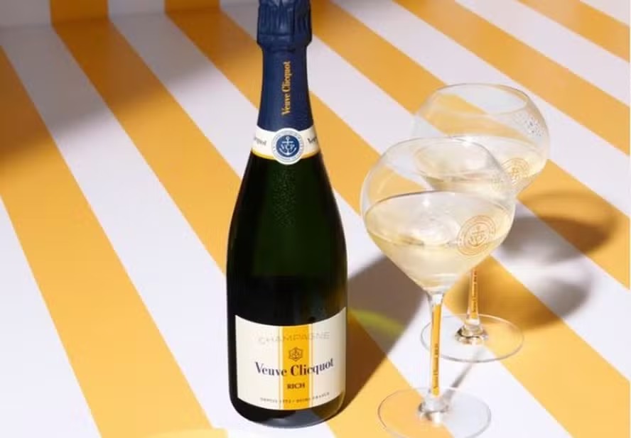 O champanhe Veuve Clicquot Rich: rótulo de luxo francês pode ficar ainda muito mais caro para os americanos