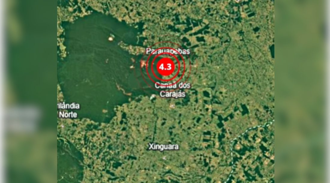 Abalo sísmico de magnitude 4,3 na escala Richter foi registrado pelas estações da Rede Sismográfica Brasileira e sentido por alguns moradores da cidade paraense