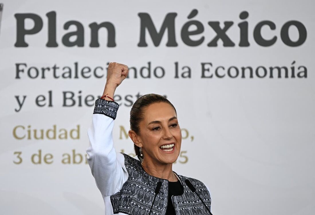 A presidente do México, Claudia Sheinbaum