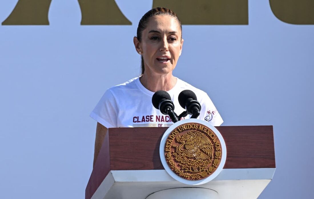 A presidente do México, Claudia Sheinbaum