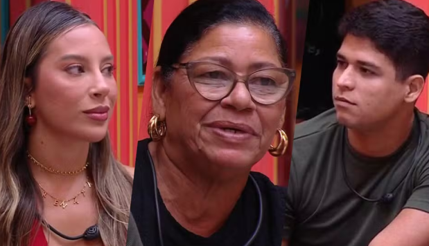 Os participantes do BBB 25 Renata, Delma e Guilherme