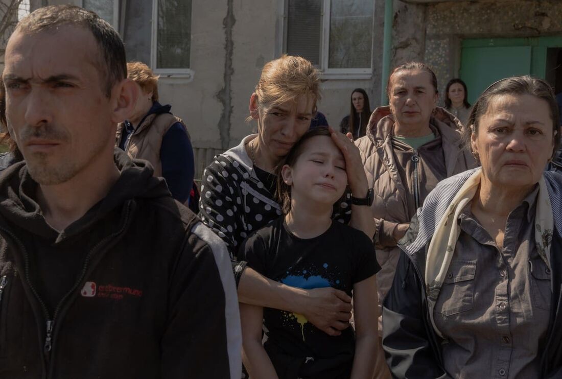 Um ataque com míssil russo em 13 de abril na cidade ucraniana de Sumy matou pelo menos 35 pessoas