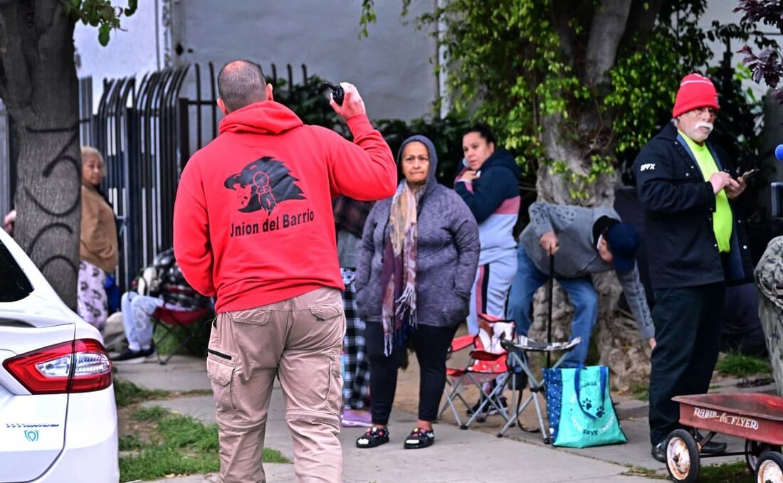 O centro-sul de Los Angeles é uma área operária com forte presença de imigrantes