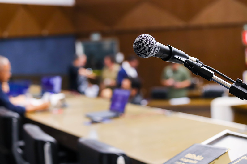 Plenário Amintas de Barros, na Câmara de Vereadores de Belo Horizonte