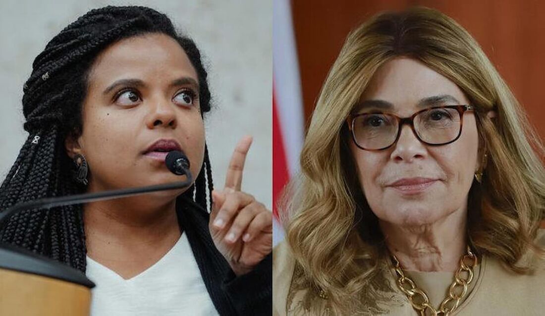 Vereadoras de São Paulo Luana Alves (PSOL) e Cris Monteiro (Novo). 