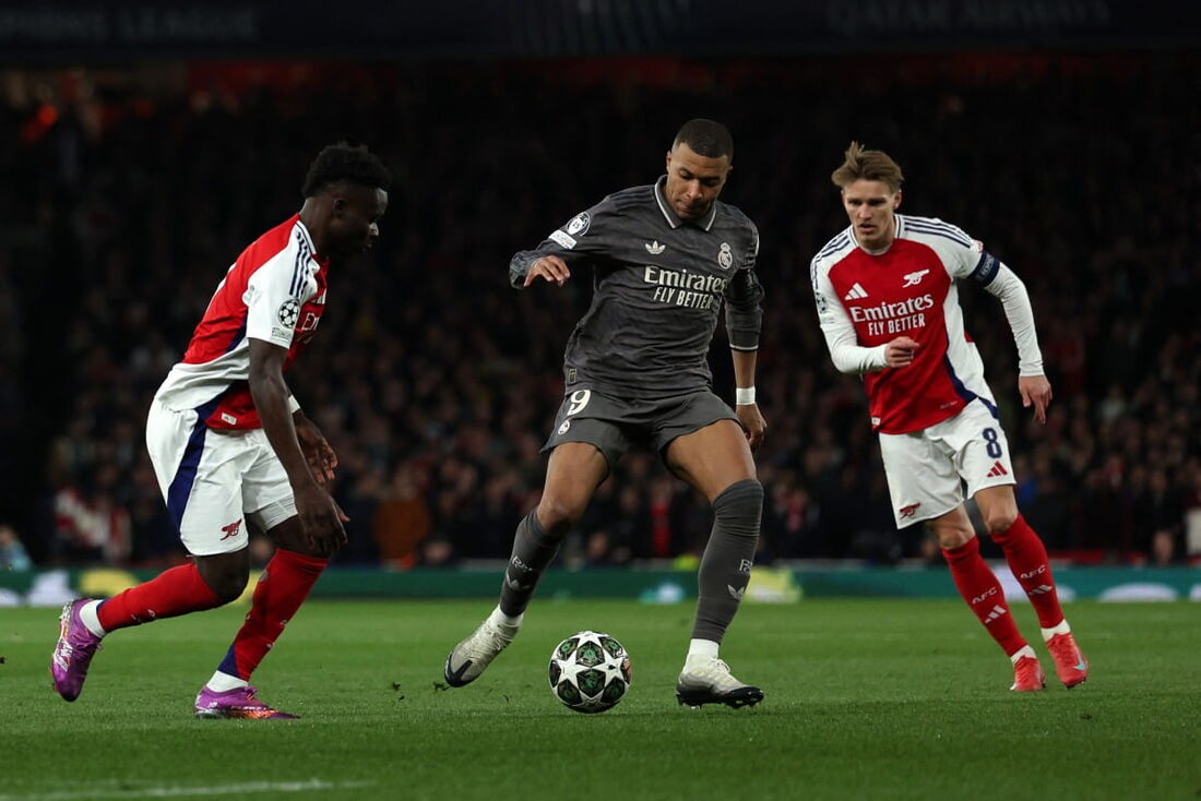 Real Madrid e Arsenal decidem mais um semifinalista da Champions League em 2025