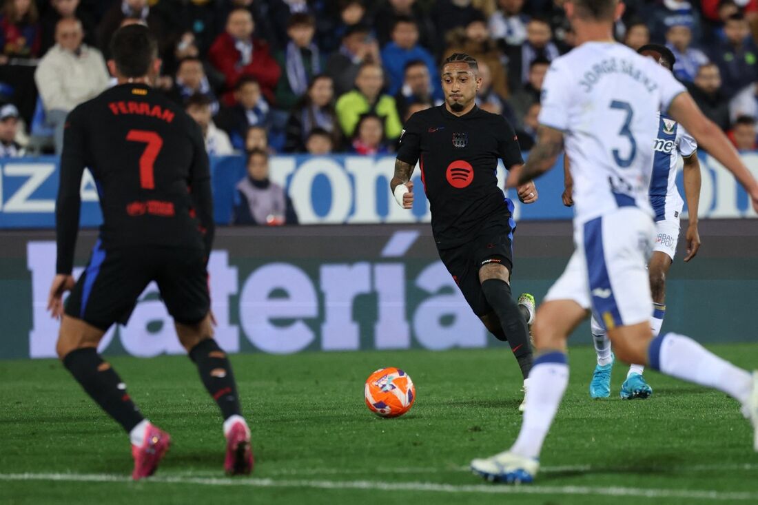 Lance de jogo entre Barcelona e Leganés
