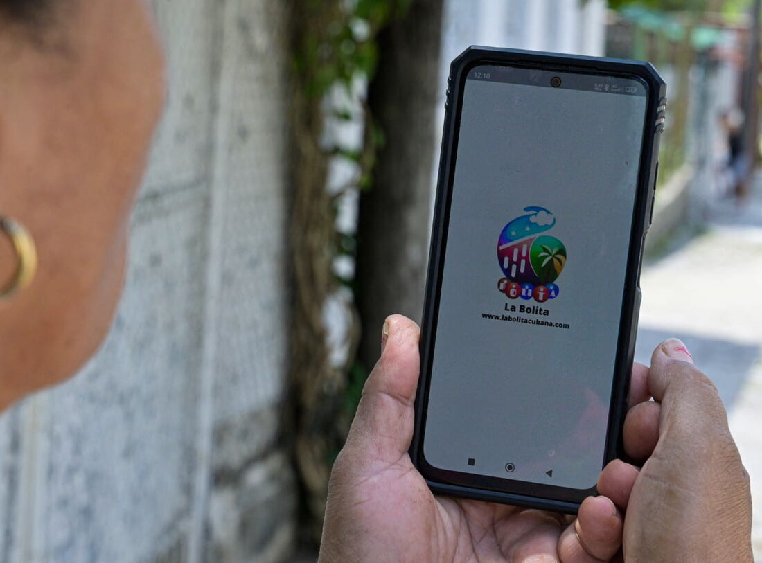 Um aplicativo móvel com os números vencedores da loteria "La bolita" em Havana
