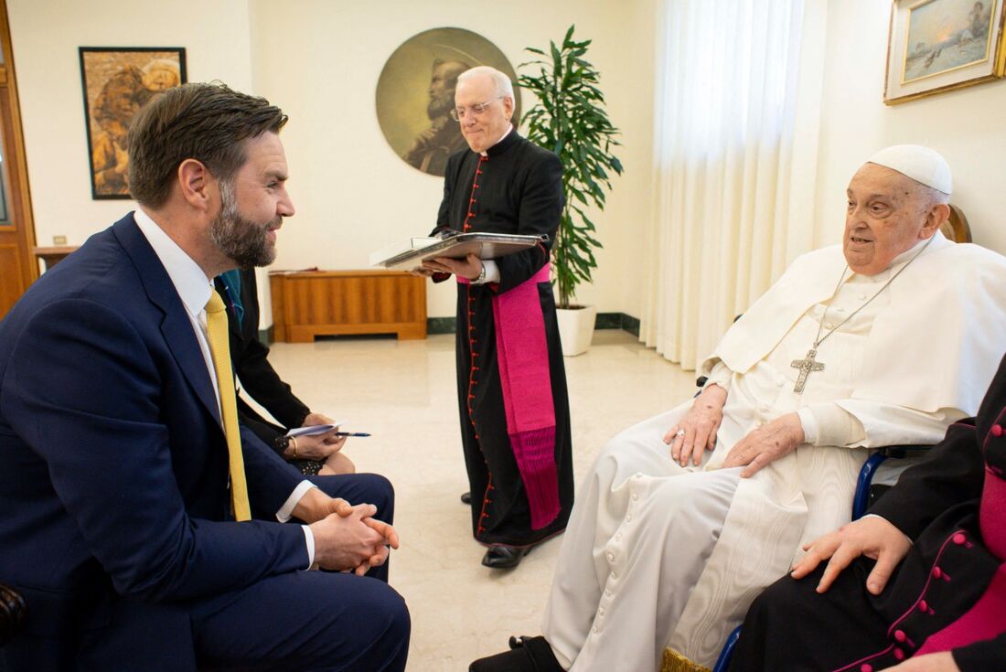 Papa Francisco recebe visita de JD Vance nesse Domingo de Páscoa