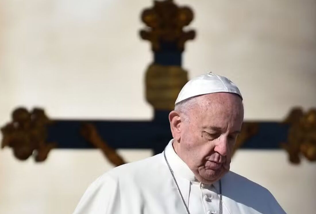 O Papa Francisco durante uma audiência geral semanal na Praça de São Pedro no Vaticano, em novembro de 2016.