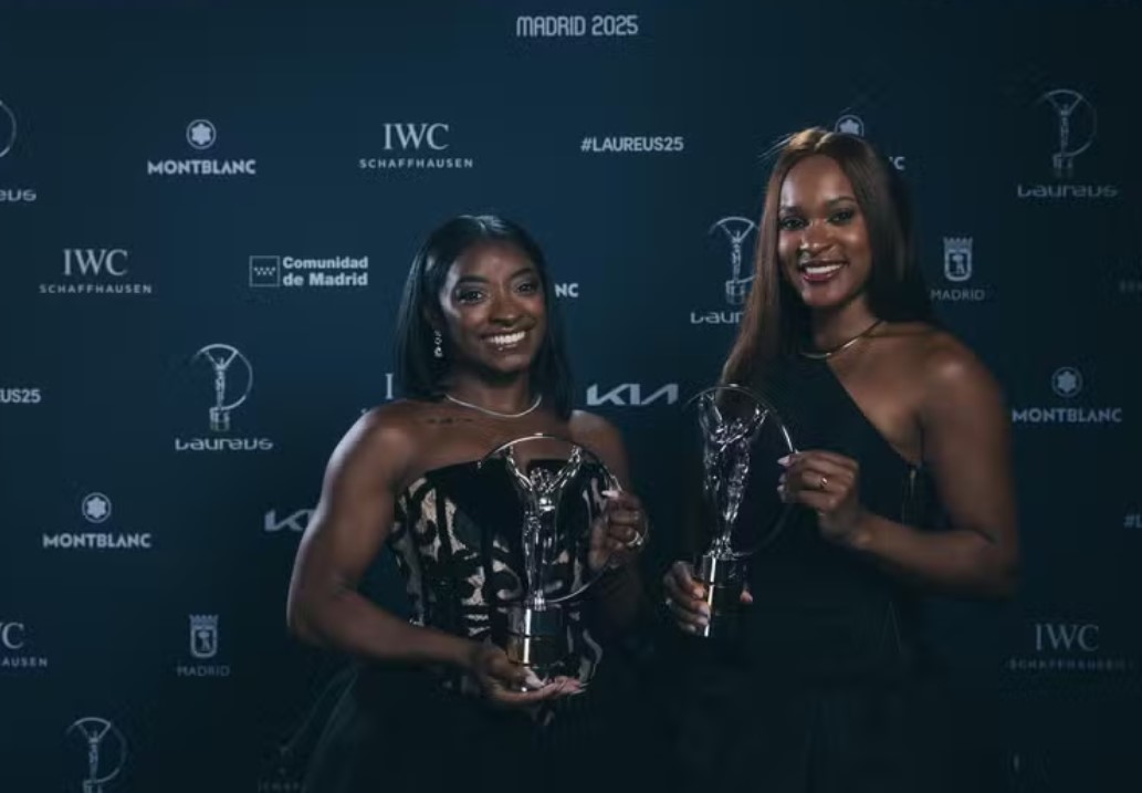 Simone Biles e Rebeca Andrade 