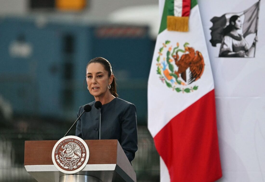 A presidente do México, Claudia Sheinbaum