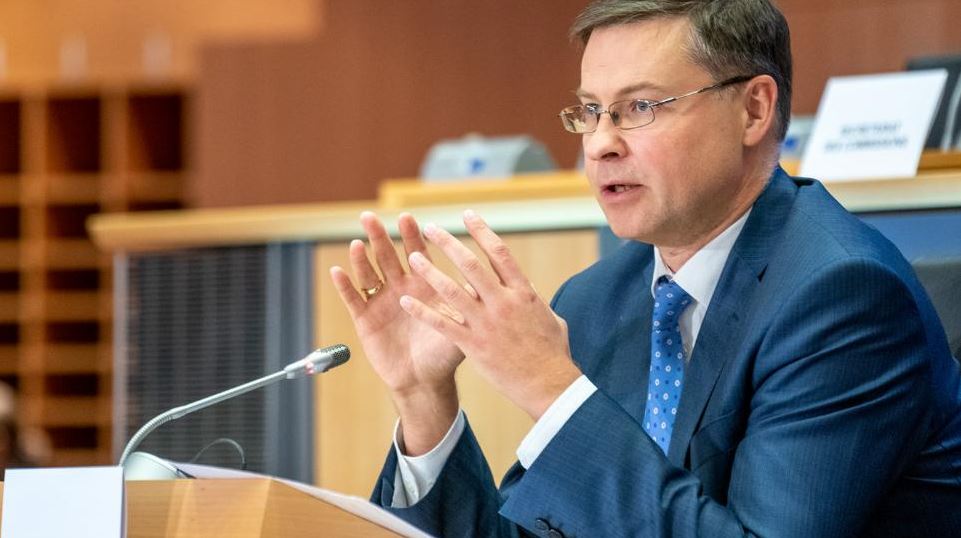 O comissário de Economia e Produtividade da União Europeia (UE), Valdis Dombrovskis