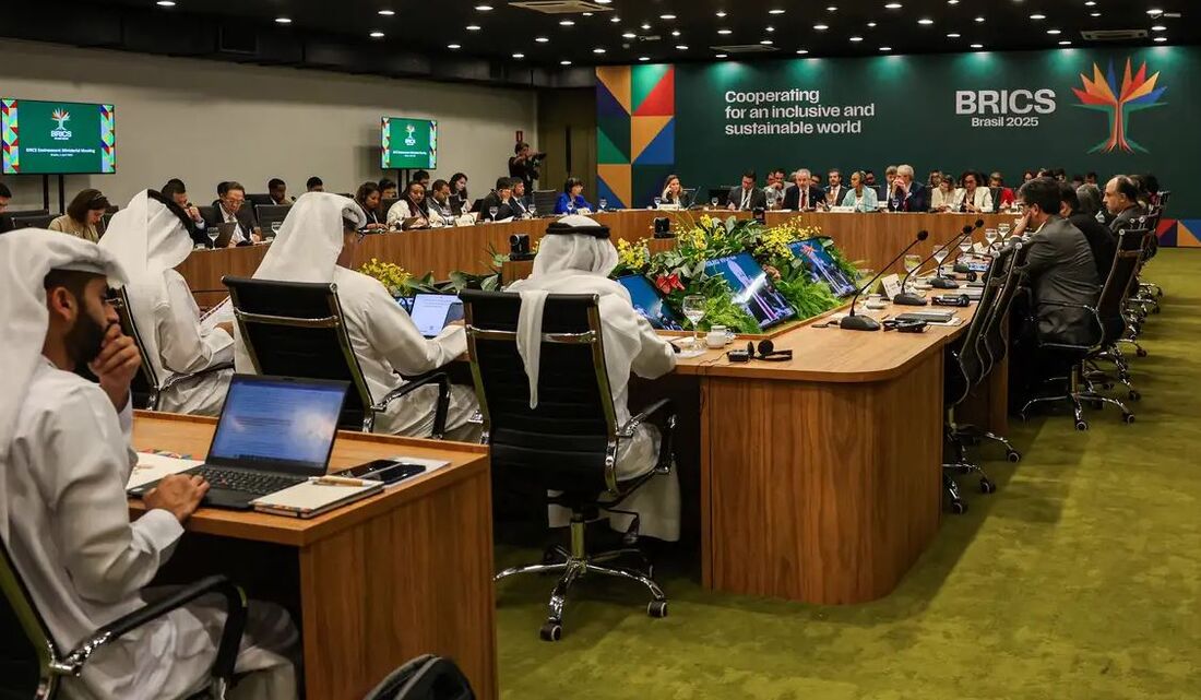 Brics - O encontro ocorreu no Palácio do Itamaraty e foi presidido pelo Brasil.