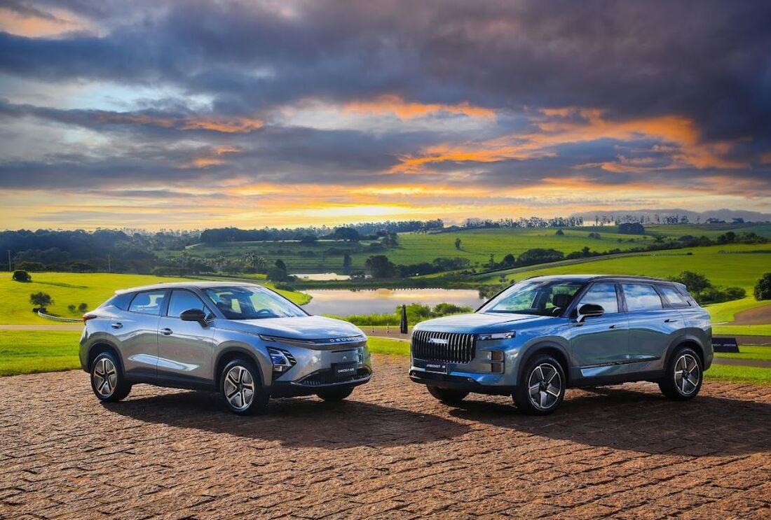Omoda E5 e Jaecoo 7 são os primeiros carros das marcas chinesas braços premium do grupo Chery no Brasil