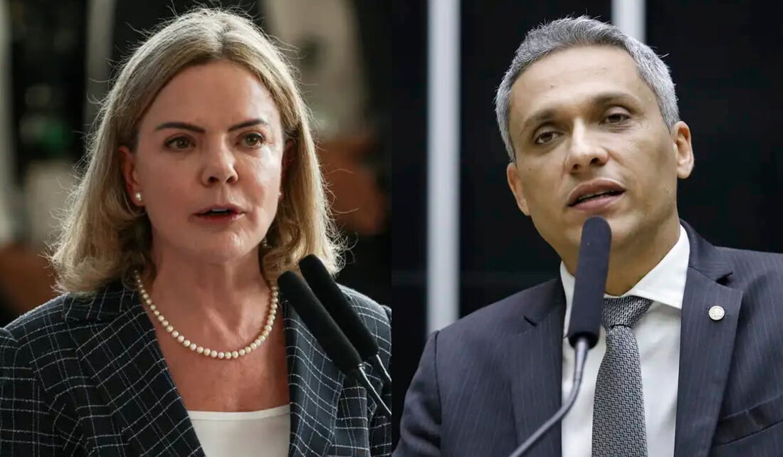 Gleisi Hoffmann e Gustavo Gayer