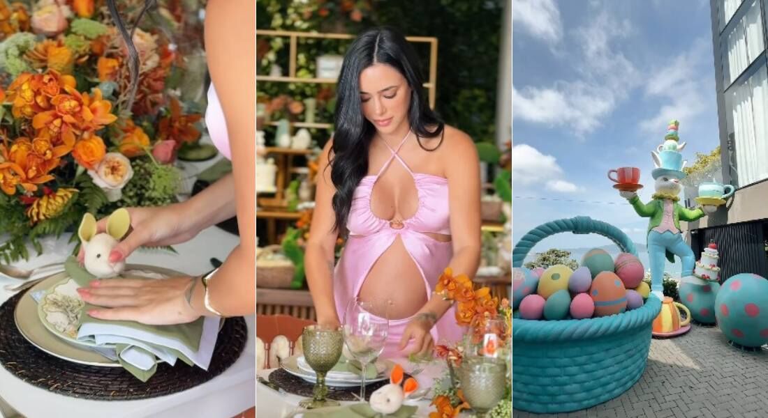 Bianca Biancardi compartilhou decoração de Páscoa da sua casa