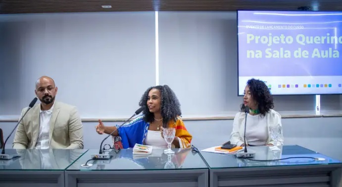 Lançamento do Projeto Querino na Sala de Aula com jornalista Tiago Querino