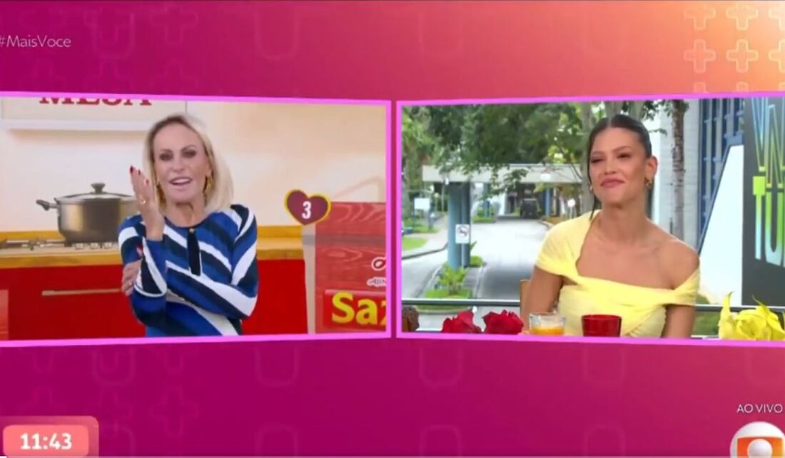 Vitória Strada participou do café da manhã do Mais Você nesta segunda (21)