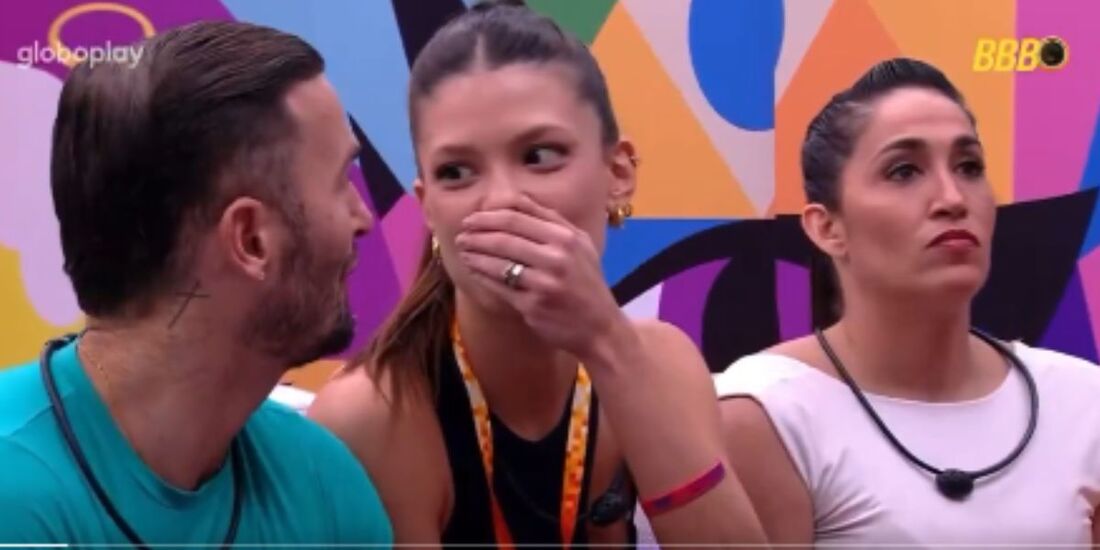 Vitória Strada, Diego e Daniele Hypolito escutaram discussão entre seus rivais