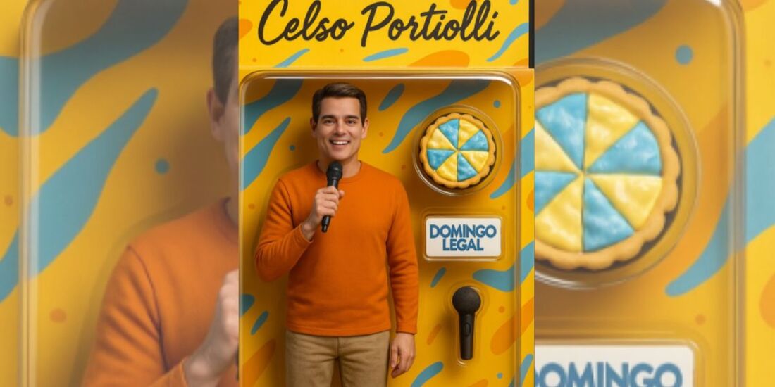 O apresentador Celso Portiolli foi um dos famosos que gerou um action figure no ChatGPT