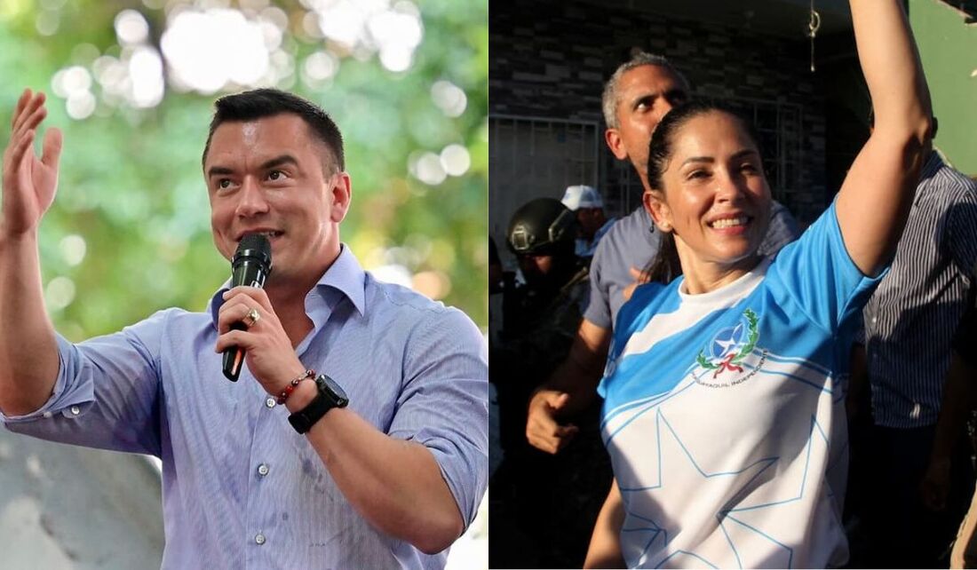 Daniel Noboa e Luísa González disputam o 2º turno no Equador