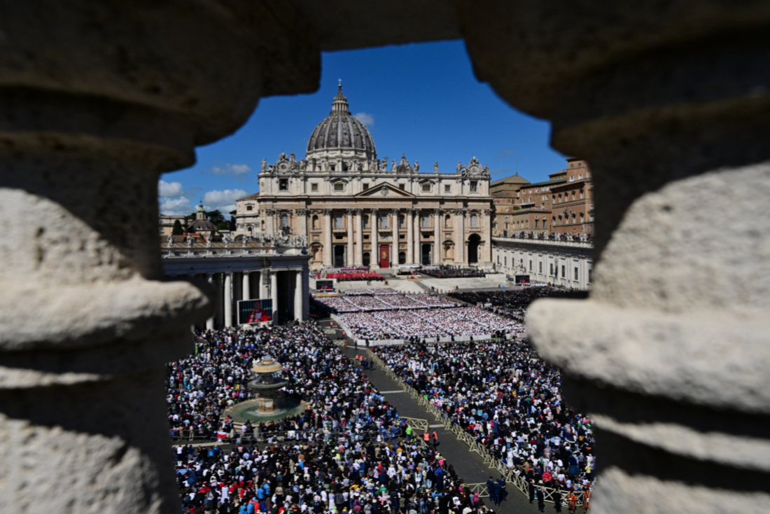 Os visitantes do funeral do papa Francisco