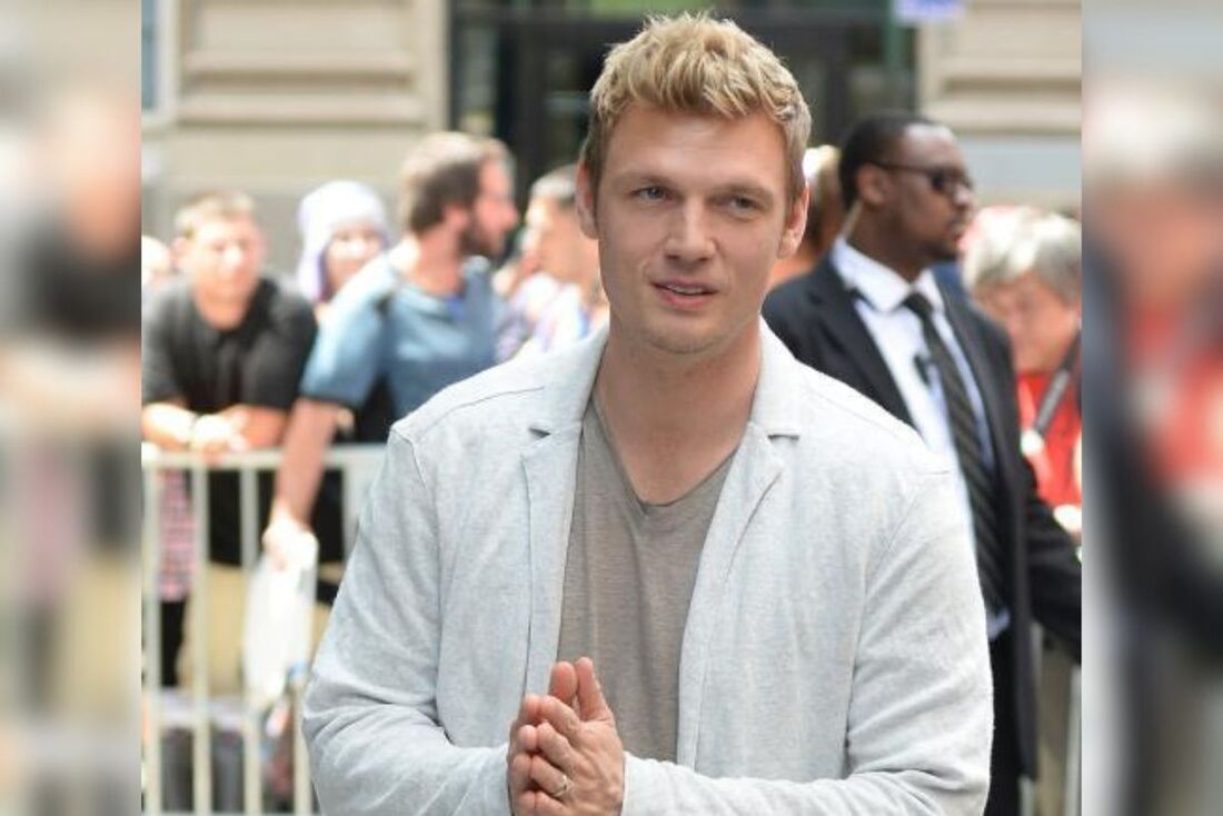 O cantor Nick Carter, integrante do grupo Backstreet Boys